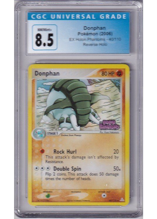 Donphan 40/110 Reverse Foil CGC 8.5
