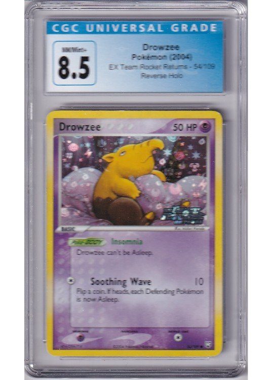 Drowzee 54/109 Reverse Foil CGC 8.5