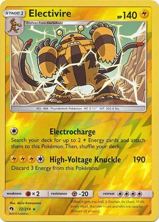 Electivire - 72/214 - Reverse