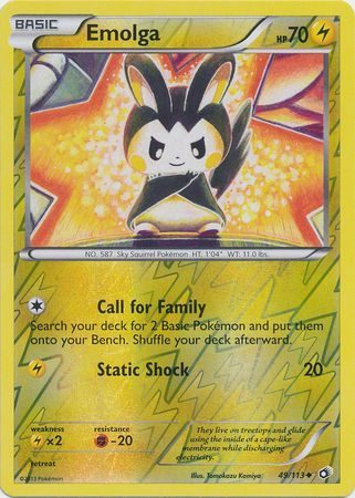 Emolga - 49/113 - Reverse