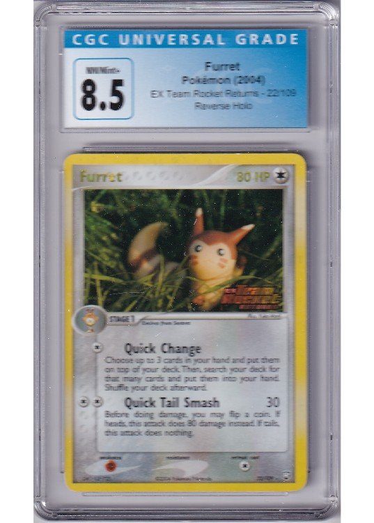 Furret 22/109 Reverse Foil CGC 8.5
