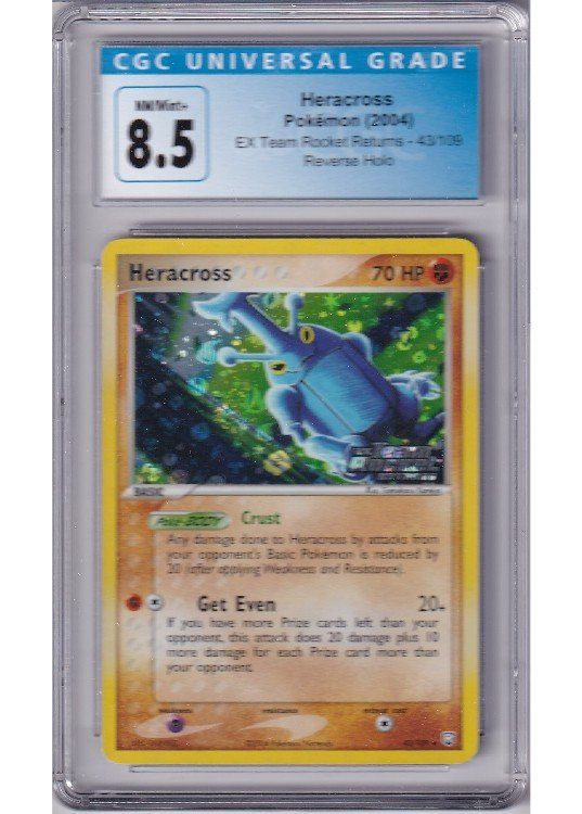 Heracross 43/109 Reverse Foil CGC 8.5