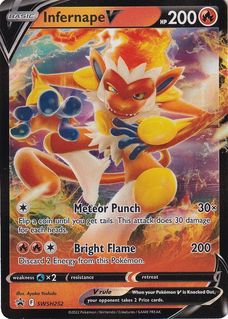 Infernape V - SWSH252 - JUMBOkort