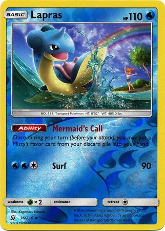 Lapras - 36/236 - Reverse