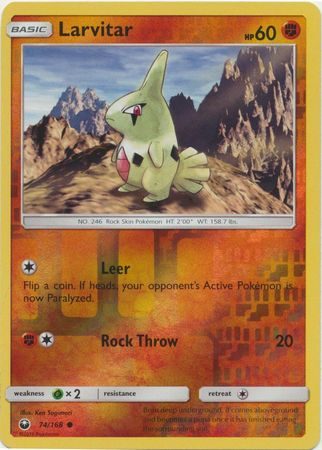 Larvitar - 74/168 - Reverse
