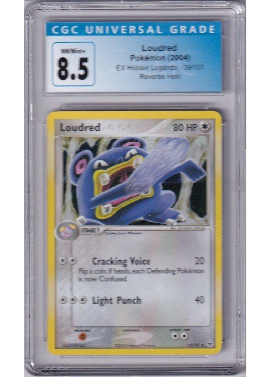 Loudred 39/101 Reverse Foil CGC 8.5