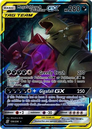 Mega Sableye & Tyranitar GX - 126/236