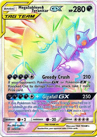 Mega Sableye & Tyranitar GX - 245/236