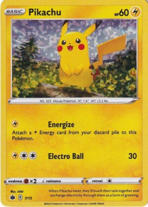 Pikachu - 7/15 (Holo) - McDonald's Promo - Pokemon McDonald's Collection 2022