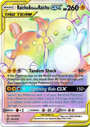 Raichu & Alolan Raichu GX - 241/236