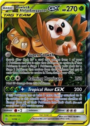 Rowlet & Alolan Exeggutor GX - 1/236