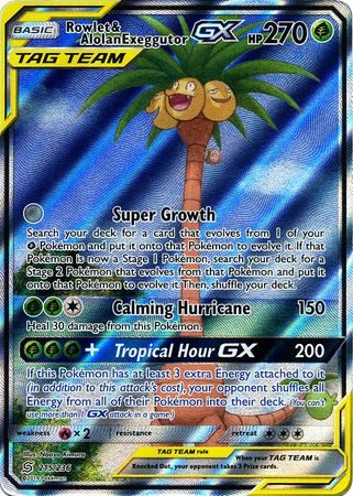 Rowlet & Alolan Exeggutor GX - 215/236