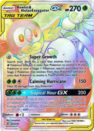 Rowlet & Alolan Exeggutor GX - 237/236