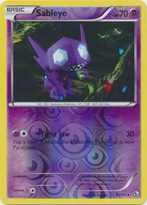 Sableye - 61/113 - Reverse