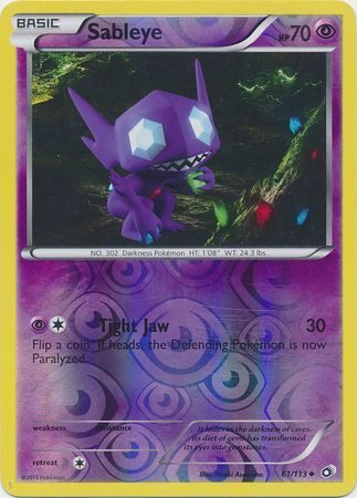 Sableye - 61/113 - Reverse