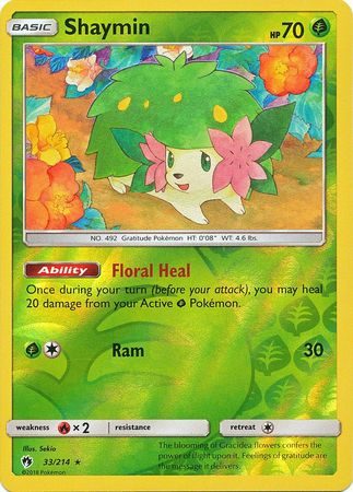 Shaymin - 33/214 - Reverse