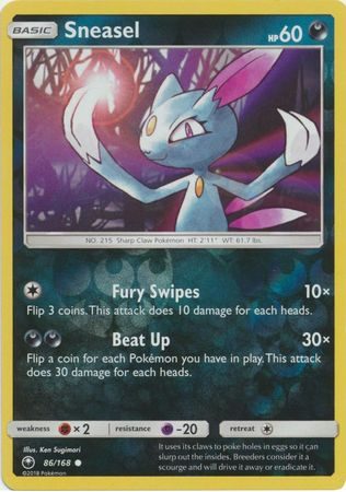 Sneasel - 86/168 - Reverse