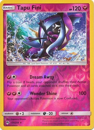 Tapu Fini – 151/214 – Reverse