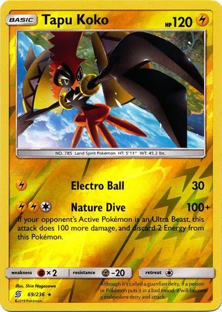 Tapu Koko - 69/236 - Reverse
