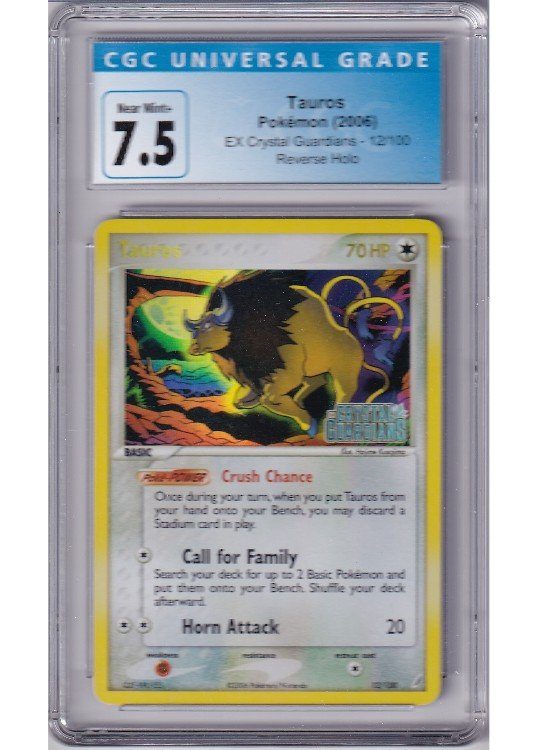 Tauros 12/100 Reverse Foil CGC 7.5