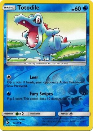 Totodile - 22/70 - Reverse