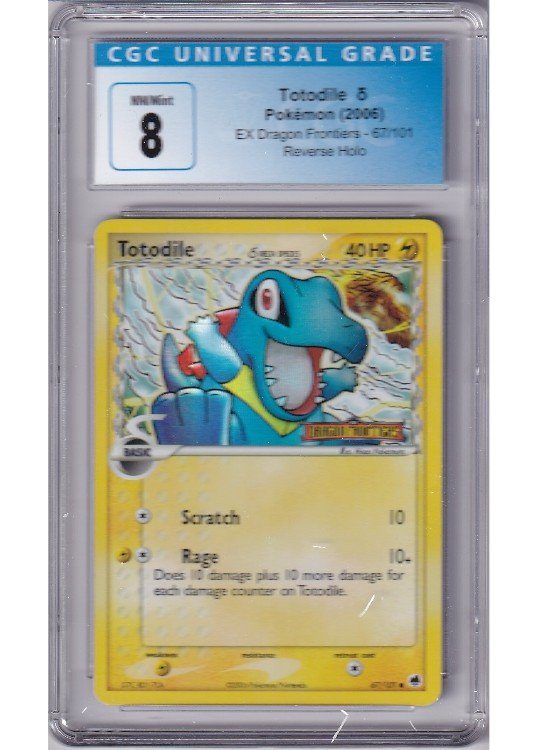 Totodile &delta; 67/101 Reverse Foil CGC 8