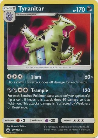 Tyranitar - 87/168 - Reverse