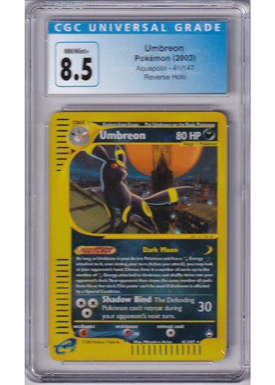Umbreon 41/147 Reverse Foil CGC 8.5