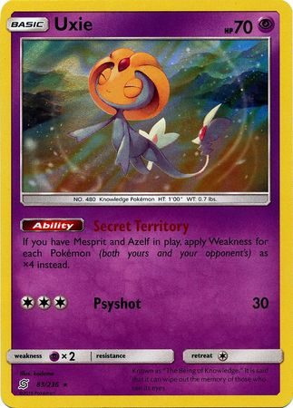 Uxie – 83/236 (Holo)