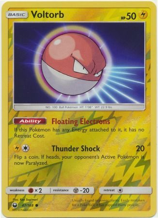 Voltorb - 47/168 - Reverse