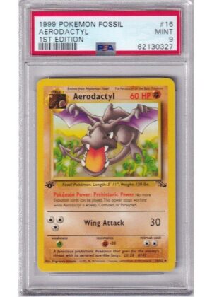 Aerodactyl 16/62 1st Edition PSA 9
