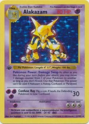 Alakazam - 1/102 - 1st Edition (Holo)