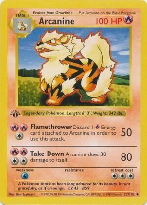 Arcanine - 23/102 - 1st Edition