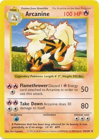 Arcanine - 23/102 - Shadowless