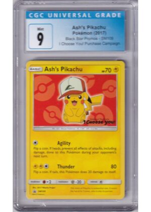 Ash's Pikachu SM109 CGC 9