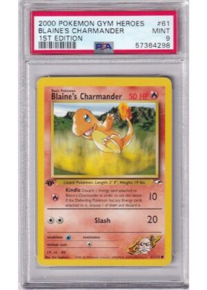 Blane´s Charmander 61/132 1st Edition PSA 9
