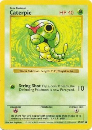 Caterpie - 45/102 - Shadowless