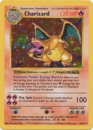 Charizard - 4/102 - Shadowless (Holo)