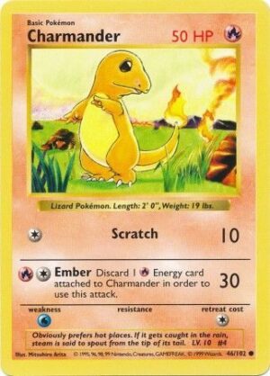 Charmander - 46/102 - Shadowless
