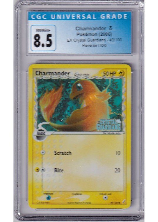 Charmander &delta; 49/100 Reverse Foil CGC 8.5