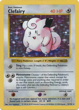 Clefairy - 5/102 - Shadowless (Holo)