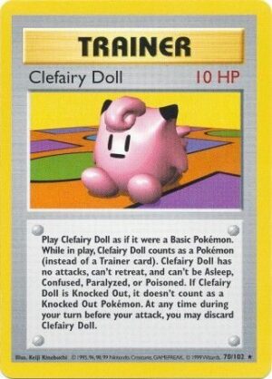 Clefairy Doll - 70/102 - Shadowless