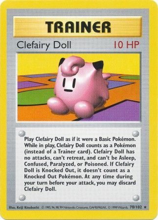 Clefairy Doll – 70/102 – Shadowless