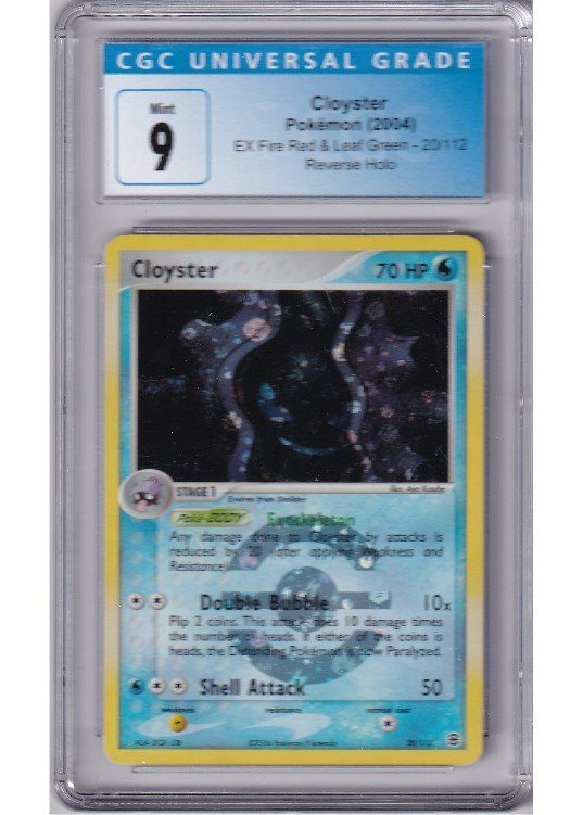 Cloyster 20/112 Reverse Foil CGC 9