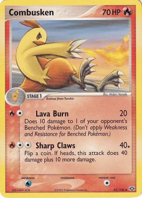 Combosken Combusken - 25/106 - Pokemon enkeltkort fra EX Emerald