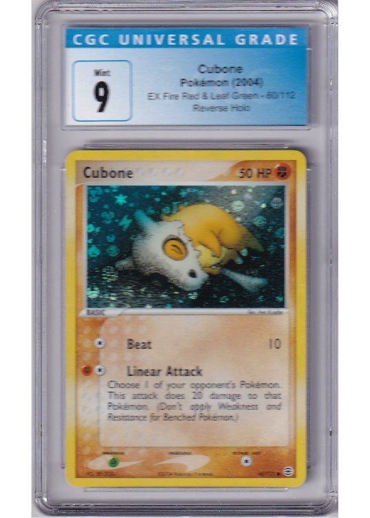 Cubone CGC 9 - Gradede pokemon kort på Pokemons.dk