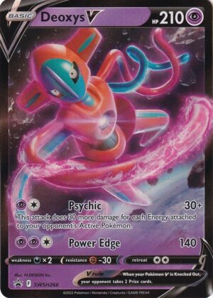 Deoxys VMAX & VSTAR Battle Box - Deoxys V SWSH266 - Pokemon Sword & Shield Promo kort