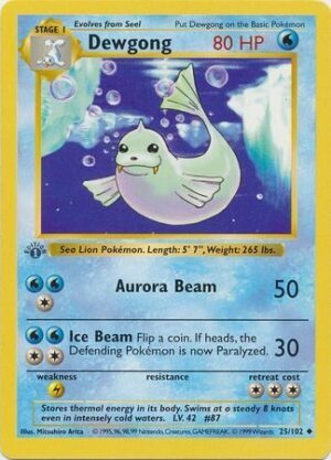 Dewgong - 25/102 - 1st Edition