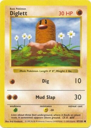 Diglett - 47/102 - Shadowless