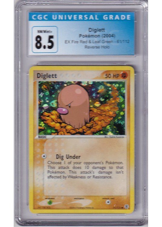 Diglett 61/112 Reverse Foil CGC 8.5